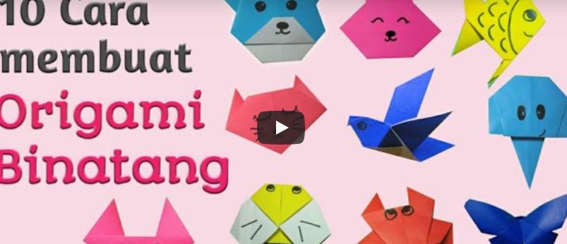 10 Cara membuat Origami Binatang | How to make animal origami